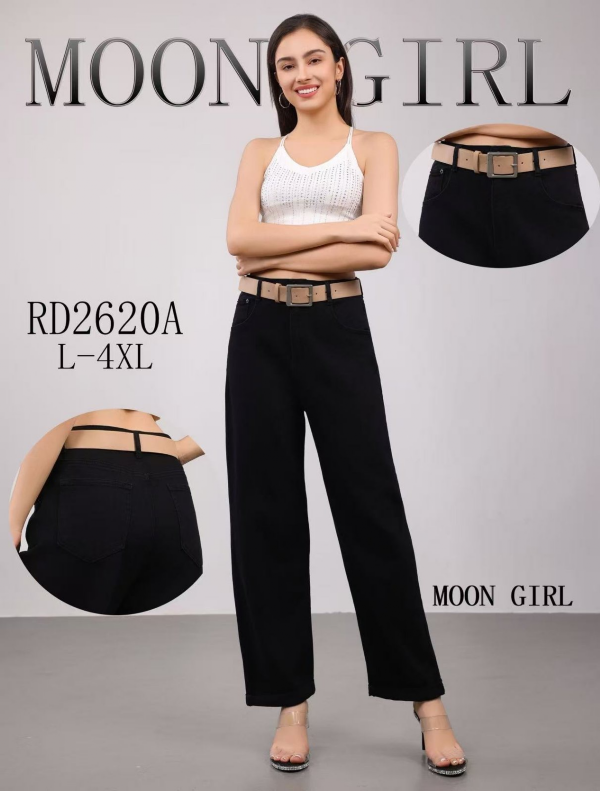 Spodnie damskie jeans Roz L-4XL, 1 Kolor .Paczka 10 szt 1